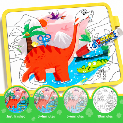 Magic Water Painting & Doodle Book Set for Kids