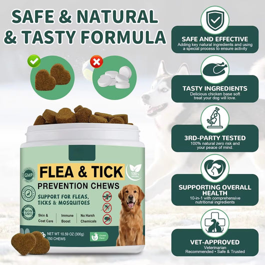 Flea & Tick Prevention Chews for Dogs