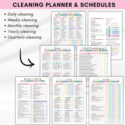 ADHD Cleaning Planner — Focus-Friendly Home Reset System